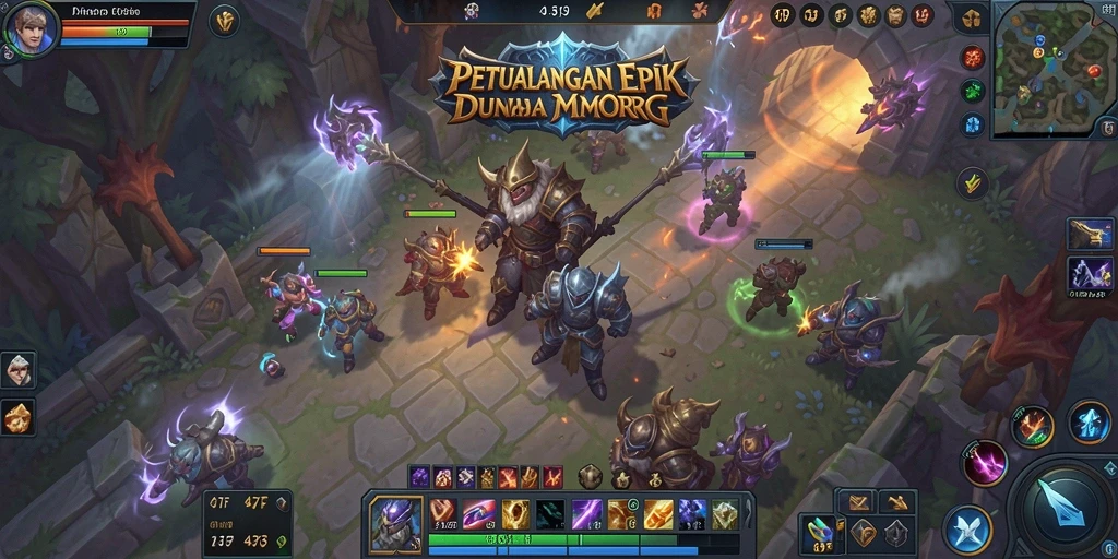 Screenshot gameplay <strong>47F</strong> menampilkan pertarungan epik dan grafik yang memukau.
