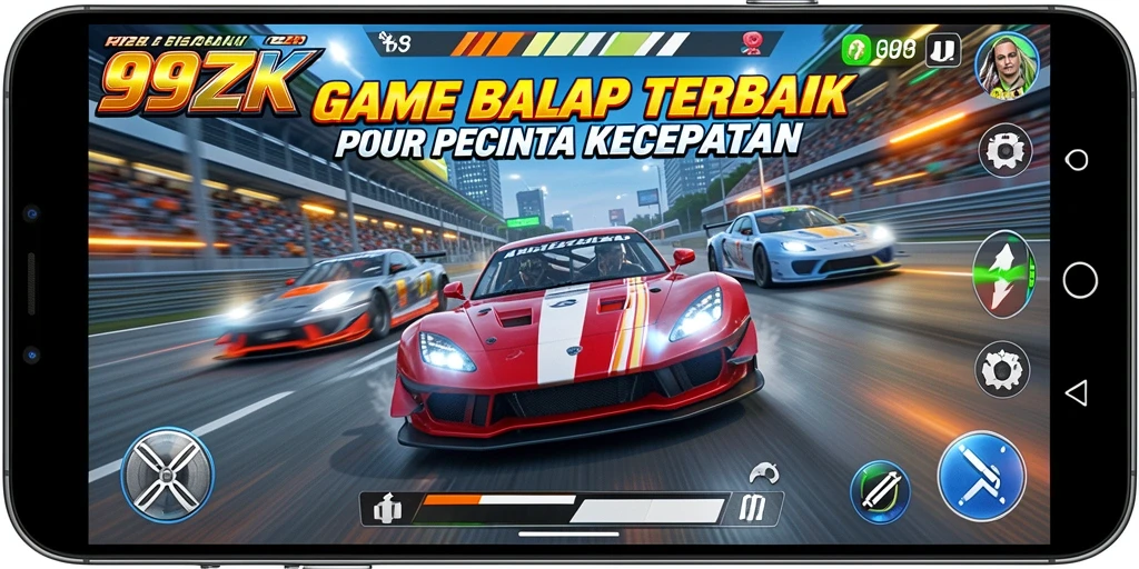 Gameplay Racing yang menegangkan dan menantang di 99ZK.