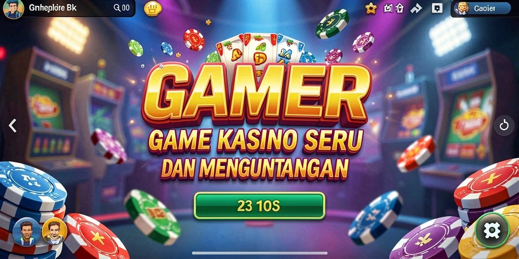 Screenshot GAMERP menampilkan gameplay Kasino yang seru dan mendebarkan.