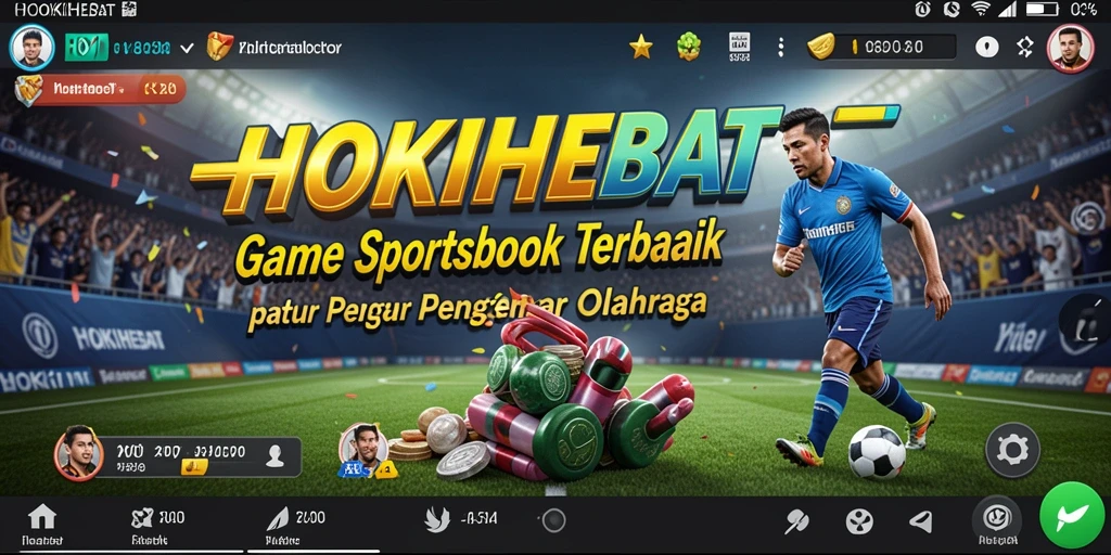 Tampilan utama HOKIHEBAT dengan berbagai opsi taruhan olahraga.