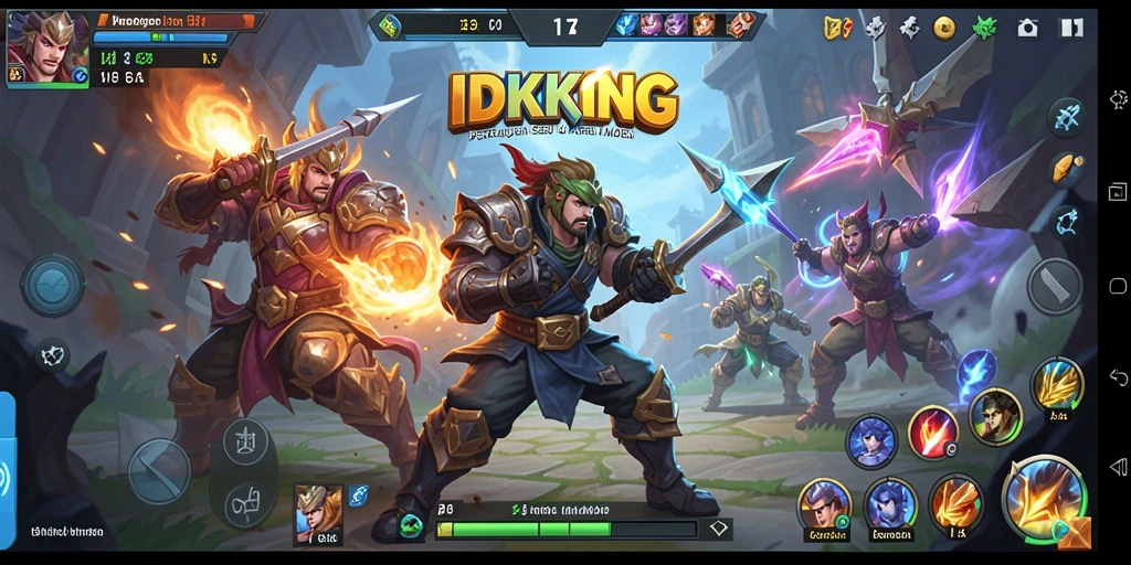 Tampilan gameplay menarik dari IDRKING dalam pertandingan MOBA.