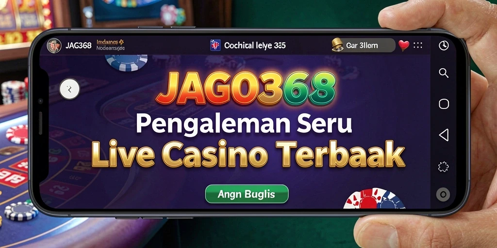 Tampilan gameplay Live Casino yang memukau di JAGO368.