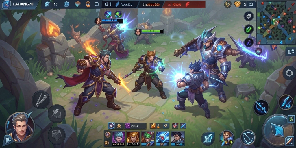 Gameplay mendebarkan dalam LADANG78, aksi tak terlupakan antar karakter.