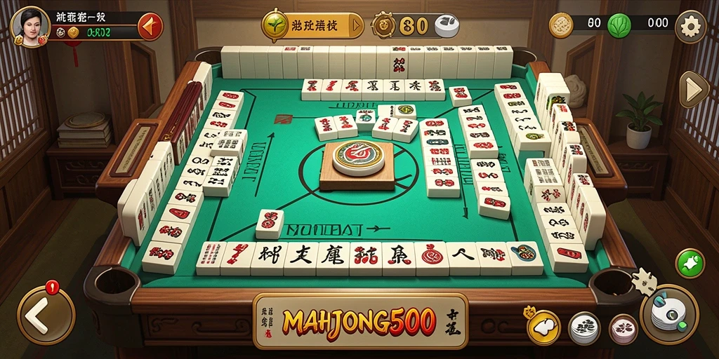 Gameplay seru Tower Defense di MAHJONG500 dengan menara yang beragam.