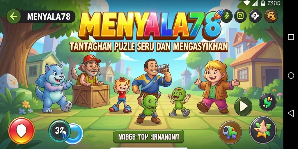 Tampilan gameplay seru dari MENYALA78 yang menantang teka-teki.