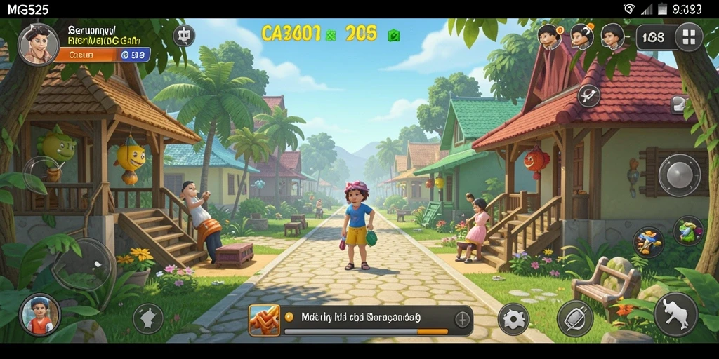Tampilan dinamis gameplay MG525 pada mode Casual yang menyenangkan.