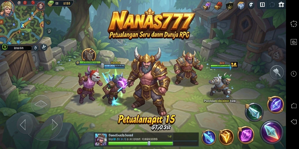 Tampilan menarik dari gameplay RPG NANAS777 yang penuh aksi.
