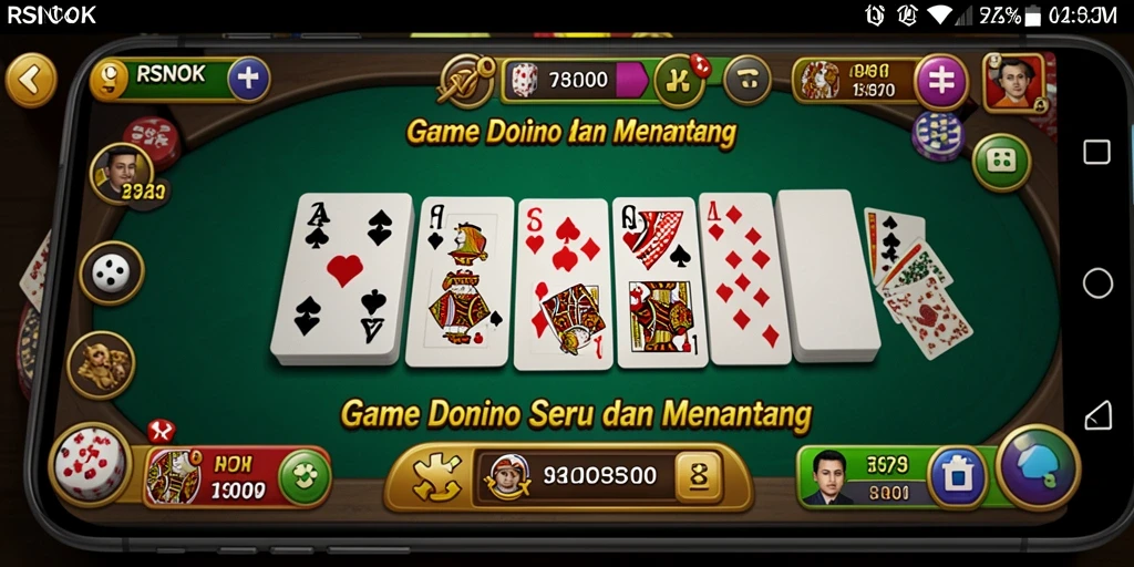 Tampilan gameplay menawan dari game Domino RSNOK.