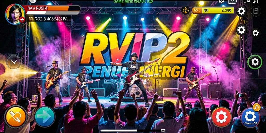 Tampilan gameplay RVIP2 yang menarik dan penuh warna.