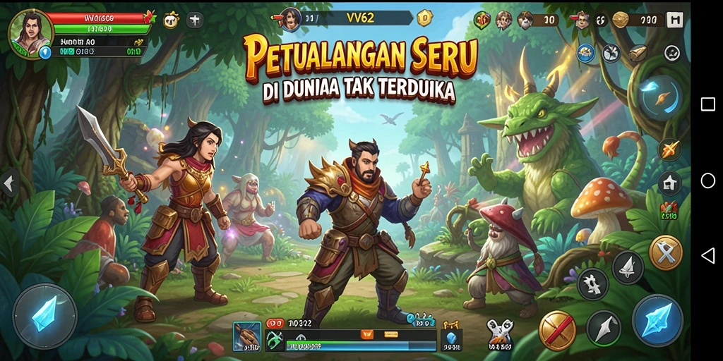Gameplay menarik dari VV62 yang penuh petualangan.